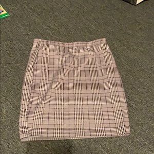 xsmall plaid pencil skirt